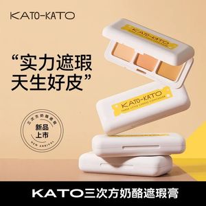 Kato concealer Liquid Foundation Waterproof Sweat Proof Resistant concealer Black Eye Circles tårkanaler Non Sticking Powder 240320