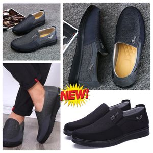 Shoes GAI sneakers sport Cloth Shoes Men Single Business Low Top Shoe Casual Soft Sole Slipper Flat soled Men Shoes Black comfort soft size 38-50