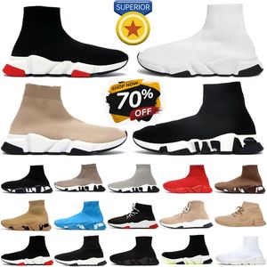 NEUE Designer-Schuhe, Socken, Laufschuhe, Plattform, Herren, Damen, glänzender Strick, Speed 2.0 1.0, Trainer, Läufer, Sneaker, Sockenschuh, schöne Damen-Turnschuhe, Speeds Booties