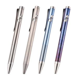 Инструменты, 1 шт., мини-ручка из титанового сплава EDC, портативная тактическая ручка, инструмент для самообороны, высококачественная креативная ручка для подписи, уличное оборудование