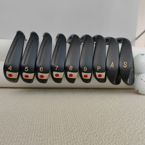 CGB Max Golf -Eisen Set 9 PCs (4,5,6,7,8,9, P, A, S) oder einzelnes Golfeisen 7 für Männer rechtshändige Golfer - (Flex -regulär) Schwarz