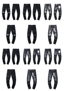 Neue Jeans für Herren, Designer-Jeans, hochwertige Mode, Herrenjeans, cooler Stil, Luxus-Designer-Denim-Hose, zerrissene Biker-Jeans, schwarz, blau, Designer-Jeans für Herren, Hose01