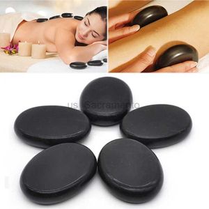 Face Massager 1/5Pc Beauty Stone Massage Spa Rock Basalt Rock Lava Natural Energy Massage Stone Treatment Pain Relieving Health Beauty Care Tool 240321