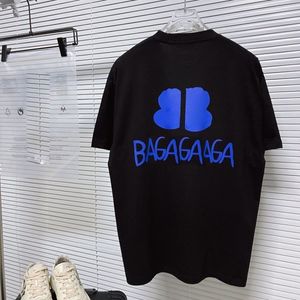 T-shirt da uomo di design di alta qualità Plus da uomo Lettera BAGA Girocollo Manica corta Nero Bianco Moda Uomo Donna Tees Puro cotone Tidal street maglietta estiva 3XL c94