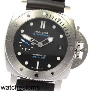 豪華な時計メンズリストウォッチパネライ潜水容量の黒いダイヤル自動メカニカルフルステンレス鋼防水ラミノス