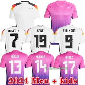 جديد 2024 2025 Germanys Havertz Soccer Jerseys Kids Kits Football Kits 24 25 Mens Germanys Hummels Kimmich Gnabry Muller Football Shirt remish