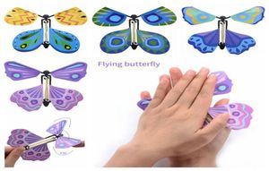 New Magic Butterfly Flying Butterfly Change With Empty Hands dom Butterfly Magic Props Magic Tricks CCA6799 1000pcs2839904