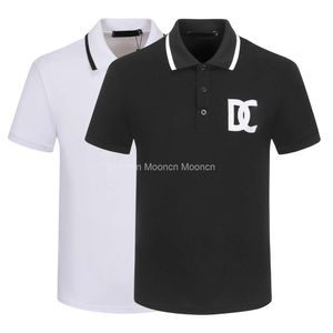 Designer mens Polo shirt black and white light luxury short sleeve stitching 100% cotton classic embroidery alphabet business casual lapel fashion slim fit3XL