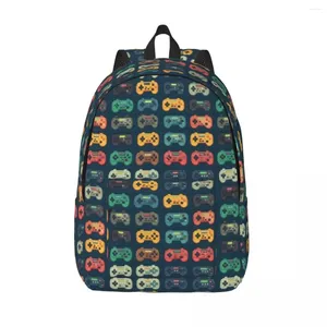 Backpack Video Game Controllers Gamers College Backpacks Student Modern High School Bags Custom Large Rucksack Xmas Gift