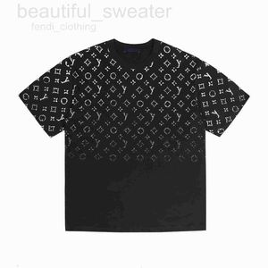Herr t-shirts designer designer t-shirt ny casual 100% ren bomull rynka resistent klassisk stjärnformat bokstavsmönster par kortärmad skjorta svartvitt wnr