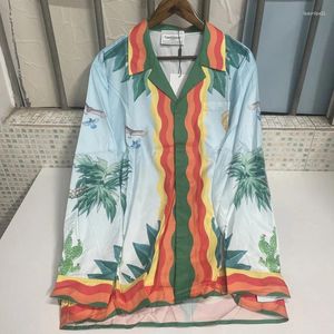 Polos Polos Fashion High Street Holiday Shirt World Tinnis Racket Tops Done Rleeve Japan HARAJUKU Style Mężczyźni Koszule Kobiety