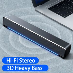 Högtalare Bomaker Video Light Laptop Computer Sound Bar High Fidelity Bluetooth Högtalare Stora högtalarhome 5.0 USB WIRED MULTIMEDIA TV