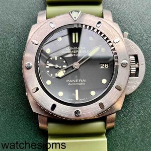 PANERASS Luksusowe designerskie zegarki zegarek zegarek do serii 47 mm kalendarz super wodoodporne PAM00364 Brave Stagle Steel Wysoka jakość Luminos