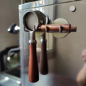 Kök förvaring kaffehantering hänger rack för espressomaskin väggmontering självhäftande botten filterhållare hylla