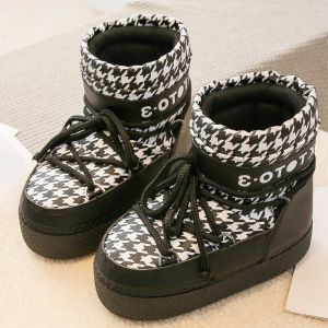 Buty xpay kobiety śnieżne buty zimowe ciepłe buty koronki w górę kostki buty damskie buty nisckie żeńskie buty narciarskie rozmiar 3441