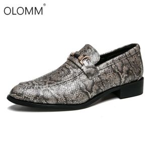 Schuhe Luxusmarke Herren Kleiderschuhe Hochzeitsschuhe für Männer Kleiderschuhe Ladungsstaaten Männer Schuhe Leder Zapatos de Hombres Schlangenhaut Schuhe Schuhe