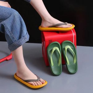 Boots Flip Flop Women's Summer Slippers Men's Home Cool Slippers Anti Slip Clip Feet Feel Dung Wear Slippers Beach Shoes