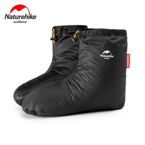 Botas naturehike hike ao ar livre masculino gosse branca para baixo sapatos à prova d'água de inverno interno a quente capa