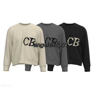 Designer Cole Buxton Mens Jacquard Sanded Sweater Men Casual Set Hoodies Loose Cb Y2k Sweatshirts8T18