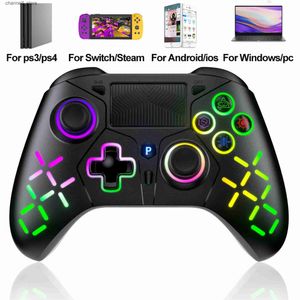 Controller di gioco Joystick Wireless per Nintendo Switch Controller di gioco per // IOS/Android/PC Gaming Gamepad LED Lampeggiante Controllo della luce JoystickY240322