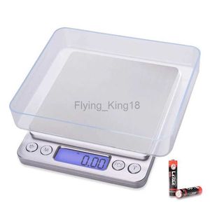 Hushållsskalor Portable Exakt Mini Electronic Scales Libra Pocket Case Postal Kök smycken Vikt Balans Digital gram Vikt LCD -skärm 240322