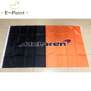 Аксессуары Mclaren Car Racing Flag Размер 3 фута * 5 футов (90 * 150 см) Рождественские украшения для дома Флаг Баннер Крытый уличный декор HYK010