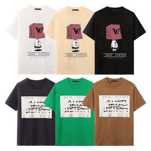 T-shirt da uomo di marca T-shirt da donna con lettere Stampa maniche corte Camicie estive da uomo T-shirt larghe L-2 Taglia XS-XL