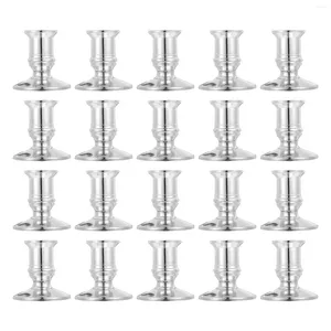 Candle Holders 20 Pcs Sticks Holder Electronic Base Candleholder Plastic Nice Conical Decorative Candlestick Fashion