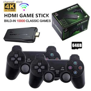 Игровые контроллеры Джойстики M8 Игровая консоль Stick 2.4G Беспроводной контроллер Ретро игровые джойстики 4K 3550/10000/20000 ТВ Портативные игры для PS1 GBA MAMEY240322