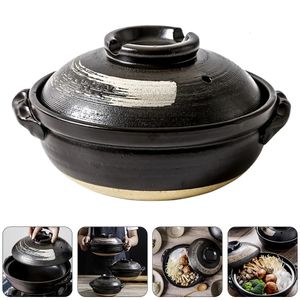 Pot Ceramic Clay Cooking Casserole Japanese Stew Soup Lid Evertware Pots Korean Stockpot Dish Pan Cookware Stock Chinese 240318