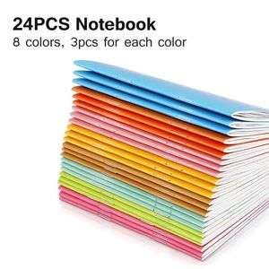 Notebook Mini Notebooks Steno Notepad Composição Pocket Book Pads Bulk Journal Memo Note Kids Notes Journals Wide Ruled Gifts 240311
