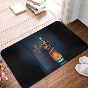 Bath Mats Mat Kitchen Shower Door Whisky J-Johnnie W-Walker Foot Wine Retro Toilet Quick Dry Non Slip BathroomAccessories