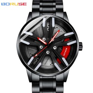 BORUSE Orologio non meccanico completamente automatico, orologio al quarzo impermeabile luminoso da uomo alla moda