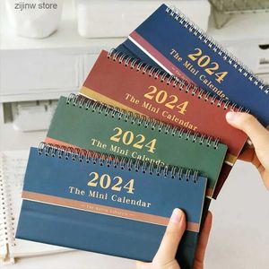 Kalender 2024 Desktop-Kalender Stehender umgedrehter Desktop zum Planen und Organisieren von Tages- und Monatsplänen Home School Station Y240322