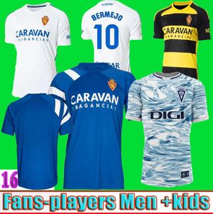 2023 2024 Real Zaragoza Soccer Jerseys Special-Edition Negredo Camisetas de Futbol Lozano Alex Bermejo Cala Camiseta 23 24 Sobrino Cadiz 축구 셔츠 남자 아이들