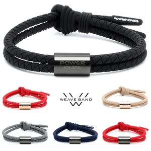 Power Ionics Weave Band unisex vattentäta joner och Germanium Sports modearmband gratis bokstäver gåvor 240313