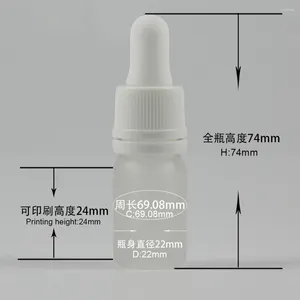 Bottiglie di stoccaggio Campione Contenitori per cosmetici per occhi con reagente per flaconi contagocce in vetro da viaggio da 5 ml