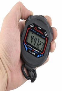 Classic Digital Professional Handheld LCD Chronograph Sports Stopwatch Timer Stop Watch with string 2017 new 9956222