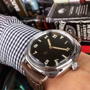Herrpaneraiss klockor mekaniska Paneraiss Luminor Automatisk safirspegel 47mm 13mm importerad cowhide Watchband Designer Watch