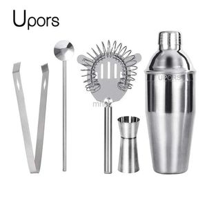 Bar Tools UPORS 550ML/750ML Cocktail Shaker Mixer Stainless Steel Wine Martini Boston Shaker For Bartender Drink Party Bar Tools 240322