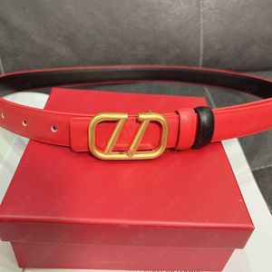 Kvinnors designerbält för kvinnor Fashion Red Leather Waitbands Guldbokstäver Buckle Belt Midjeband Girdle Ladies Cintura Hot Width 25mm -7