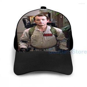 Bonés de bola moda Ghostbusters - Peter Venkman boné de basquete homens mulheres impressão gráfica preto unisex chapéu adulto