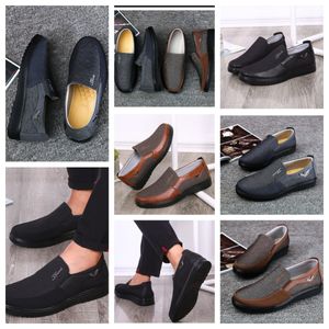 Casual Shoe Gai Sneaker Sport tygsko man formell klassisk toppsko mjuk sula lägenheter läder män sko svart komfort mjuk storlek 38-50