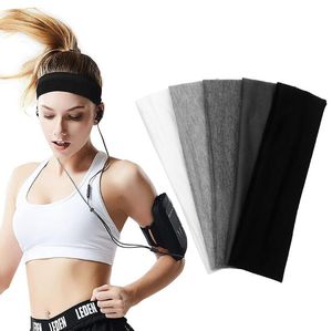 Algodão atlético bandana elástico sweatbands mulheres homens basquete esportes ginásio de fitness suor banda voleibol tênis hairbands