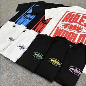 Męskie koszulki Trend Trend Bawełniany koszulka dla męskiej Pakiet Kid Krótki rękaw Summer druk Top Fashion Tee O-Neck Harajuku Ubrania streetwear