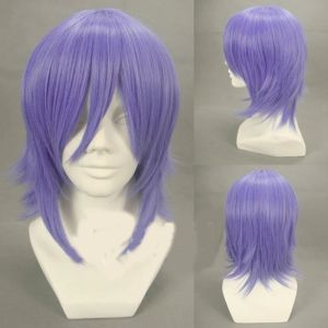 Wigs Hairjoy Sentetik Saç Pandora Kalpleri Xerxes Break Light Mor Cosplay Peruk