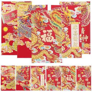 Gift Wrap Chinese Red Envelopes 30Pcs 2024 Year The Dragon Packet Spring Festival Lucky Money Packets Hong Bao Pouch