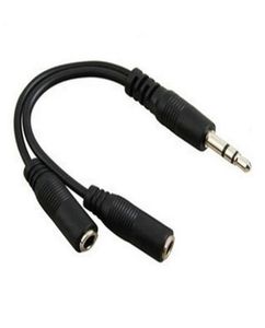 Cały kabel konwersji audio 500PCLlot 35 mm samiec do żeńskiego gniazda słuchawkowego Rozdzielacz adapter audio Kabel 8792568