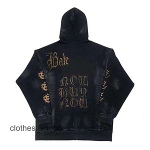 Moda 24ss Edição Homens Designer Hoodies Suéteres Alta Balenciigaa Home Mens Paris Lama Tingida Pintada à Mão Sânscrito Impresso Lavagem Velha Solta Homens Wome C4QT