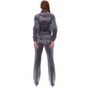 2024 Peça Design Avançado Mulheres Duas Calças Veet Tracksuit Mulheres Coutoure Set Track Suit Couture Juciy Coture Sweatsuits Juicy Coutue Running Tops Fashion66